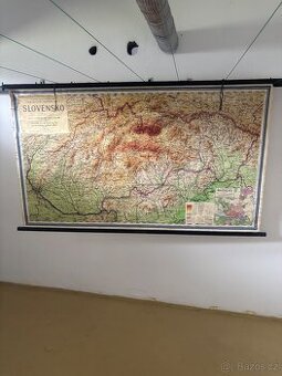 Mapa Slovenska 1949 - 1