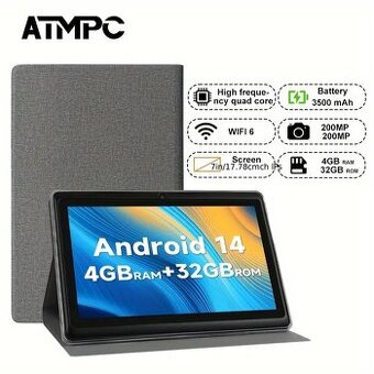 Nový šedý tablet 4+32GB 7palců