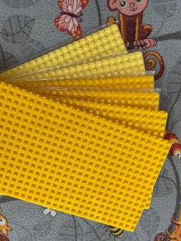 Žlutá podložka/deska kompatibilní s Lego Duplo