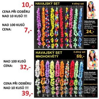 Hawajské sety, věnce... - 1