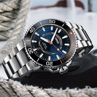Hodinky Oris Aquis Staghorn (tah+gumový pásek+šroubovák)