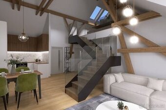 Prodej loftového bytu 4+kk, 112 m² - Hodonice