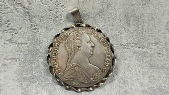 Velká stříbrná mince - tolar Marie Terezie