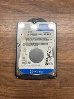 PEVNÝ DISK WESTERN DIGITAL 500 GB SATA III 2,5 WD5000LPVX