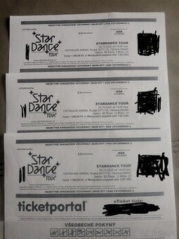 3 Vstupenky Stardance tour Ostrava - 1