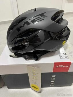 Helma Met RIVALE MIPS S 52/56cm černá matná / lesklá