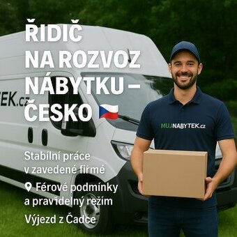 🟩 Řidič na rozvoz nábytku – Česko 🇨🇿