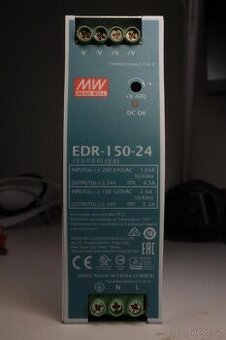 Napájecí zdroj MEAN WELL EDR-150-24 na lištu DIN