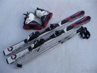 348. Lyže SPORTEN- 130 cm + boty TECNO 36 eu + HOLE - set