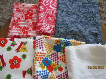Predám látky na šitie, pre deti, retro.... -