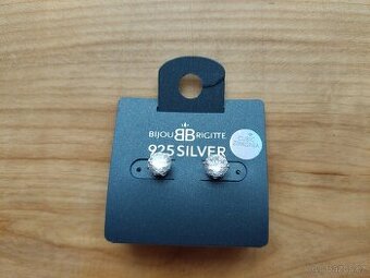 Dámské dívčí holčičí náušnice BB velký zirkon - nové - SLEVA