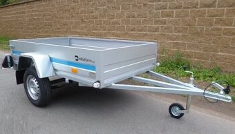 Jednoosý přívěs, 215x125x35 cm, LISTOVÁ PÉRA