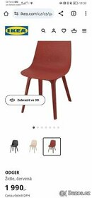 2ks Ikea židle Odger hnědá, skoro nové