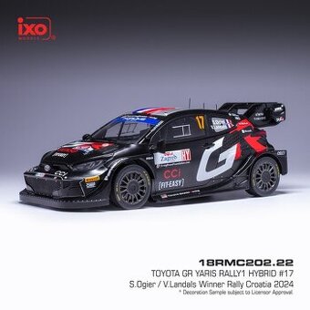 Modely Toyota GR Yaris Rally 1:18 IXO