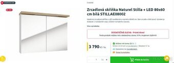 Zrcadlová skříňka s LED osvětlením