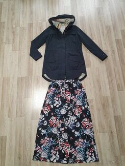 Luxusní parka/bunda vel. 38 vč. sukně