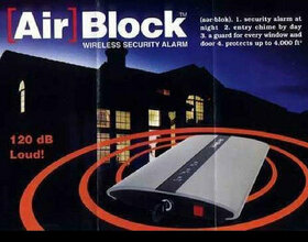 alarm - mobilní, bezdrátový, bez senzorů - Air Block