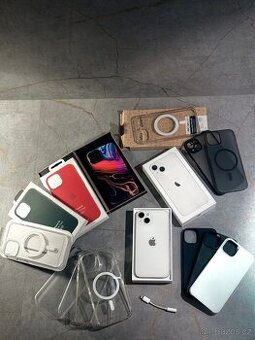 iPhone 13 128 Gb, bílý + bohaté příslušenství