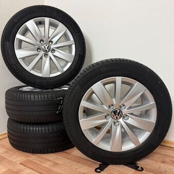 VW SHARAN II 5x112 R16 ET45+LETNÍ 205/60R16 5/4mm - 1