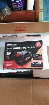 Baterie nova Parkside 4ah/2ah připadne i nabíječka