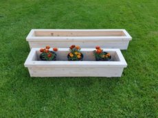 Dřevěný zahradní květináč,truhlík masiv.