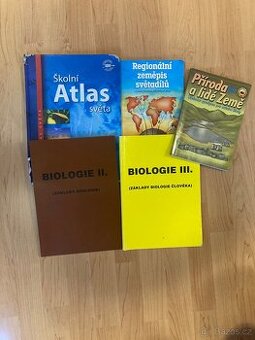 učebnice zeměpisu a biologie