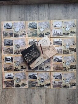 Stříbrné mince Obrněná technika kompletni NEBO VÝMĚNÍM