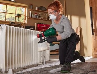 Aku stříkací pistol parkside s baterií a nabíječkou