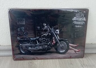 Plechový obrázek Harley Davidson Fat Boy