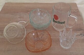 Půllitr Prazdroj,misky a vázička Koruna