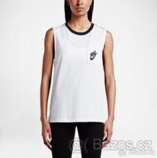 Nike Signal Muscle tílko bílo-černé, vel. XS