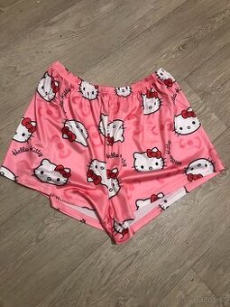 NOVÉ DÁMSKÉ RŮŽOVÉ KRATASY HELLO KITTY, VEL. XS-XL