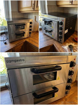 Profesionální pizza pec GGM Gastro – dvoukomorová