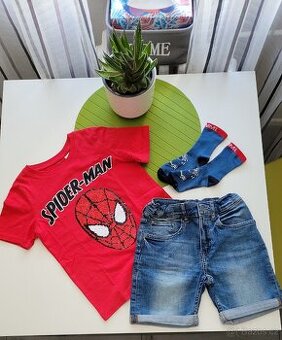 H&M komplet Spiderman vel.122-128