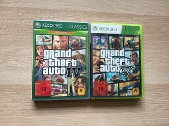 GTA IV + GTA V na Xbox 360