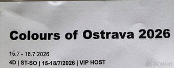 VIP listek Colours of Ostrava
