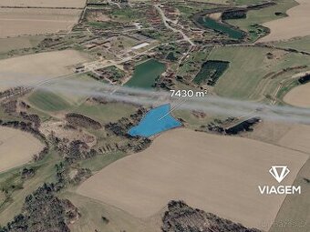 Les 7 430 m², Podíl 25 % o výměře 1 858 m²