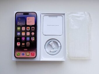  APPLE iPhone 14 Pro MAX 128GB Silver - ZÁRUKA - TOP STAV