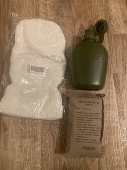 ARMY pracovní maskáče, tzv. špíny, čutora, kukla, ponožky