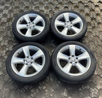 ALU KOLA R17 5X112, 6.5Jx17 ET39, 6mm zimní, Orig. VW