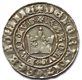 Karel IV., 1346–1378, PG, přesná novoražba, Ag 999/1000