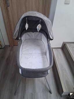 Lionelo - Cestovní postýlka 3v1 MALIN Grey Stone