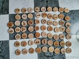 Dřevěné turistické známky - 1