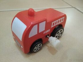Dřevěné autíčko - hasičské - 1