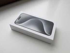 APPLE iPhone 15 Pro 128GB White Titan - ZÁRUKA - NOVÝ