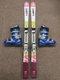 Dětské lyže Lusti 140 cm + boty Lange Race