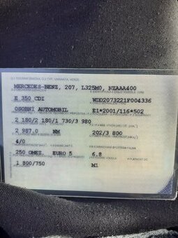 Mercedes benz e 350 dizel - 1