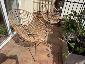 2 křesílka na balkon / zahradu - 1