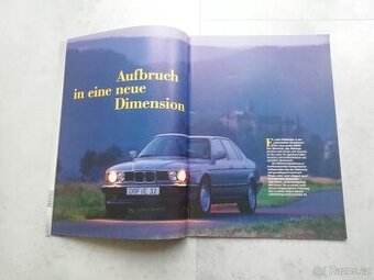 Časopis BMW Welt - uvedení E32 na trh - 1986