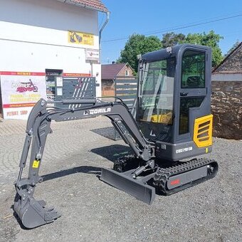 Minibagr G18SE PRO CAB, Kubota motor, roztahovací pásy